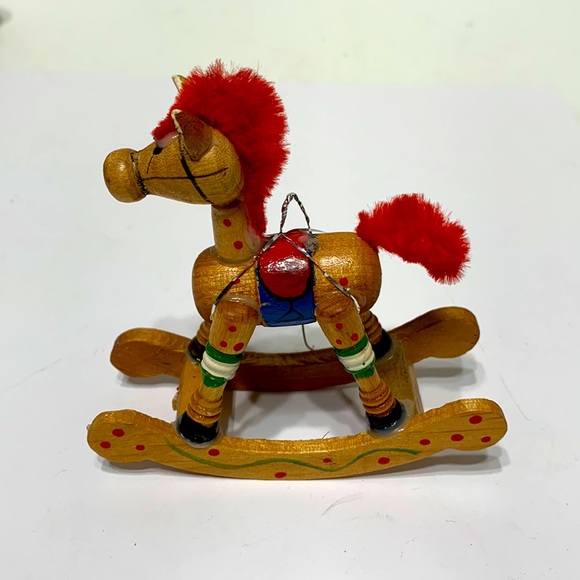Wood rocking horse ornament RUSS no box - Picture 5 of 12